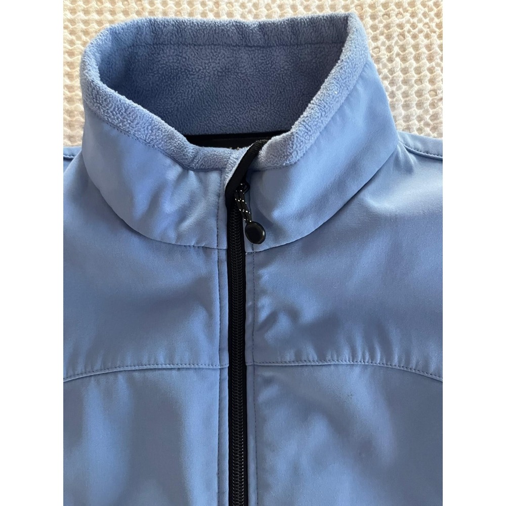Black Diamond Jacket Womens Large Blue Softshell Fleece Lined Full Zip Pockets